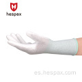 Guantes protectores de mano al por mayor hespax 13g poliéster pu